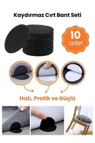 Resim TUTYAKALA Halı Kilim Koltuk Örtüsü Yastık Kaydırmaz Sabitleme Cırt 10 Adet 