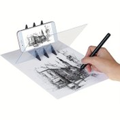 Resim Profesyonel Sanatçı Çizim Seti Projektörlü - Telefon ve Tabletlerle Uyumlu, Sanatçılar, Meraklılar ve Öğrenciler için İdeal, Portre, Manzara ve Natürmort Resimleri için Mükemmel 