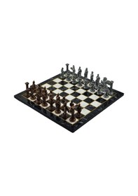 Resim Gifthome Metal Satranç Takımı-seti büyük pegasus Antik Ve Düz Me 