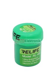 Resim MBL RELIFE RL-402 Krem Lehim Solder Paste 183°C NoClean Sn63/Pb67 40G 