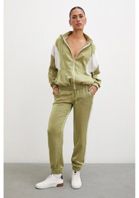 Resim Never More Yanı Şeritli Jogger Eşofman Altı Haki 