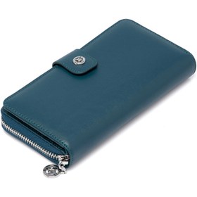 Resim Mavi Deri Kadın Cüzdan - S1CB00005789-U7Y 