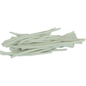 Resim LokmanAVM Bağlama Teli Tel Klips Pvc Kaplamalı Beyaz 500 Gr Takribi 500 Adetli 1 Paket 