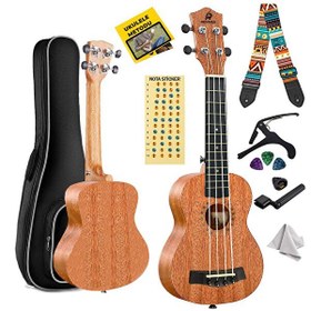 Resim Rennes RD-21 Soprano Ukulele (Çanta Capo Askı Metod Pena) 
