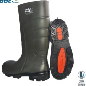 Resim Zenvia Mey Ithalat® Pollyboot Vega 47 Numara Çelik Burunlu Çizme Poliüratan 