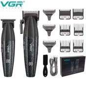 Resim VGR v640 saç ve sakal kesim makinası 2 li set berber kuaför salonu makinası 