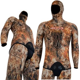 Resim Free-Sub 3mm Expert Brown Avcı Serbest Dalış Elbisesi - L 