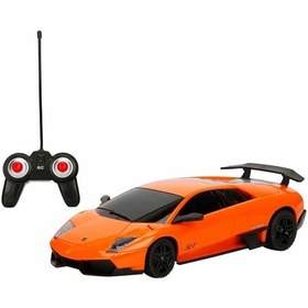 Resim 1:24 Lamborghini Murcielago Sv Işıklı Uzaktan Kumandalı Araba 39403 Turuncu Çok Renkli 