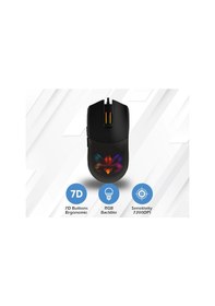 Resim Jedel GM1320 Işıklı Kablolu RGB Oyuncu Mouse 
