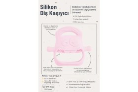 Resim urfakent bilişim ve medya danışmanlık Pembe Bebek Silikon Diş Kaşıyıcı 
