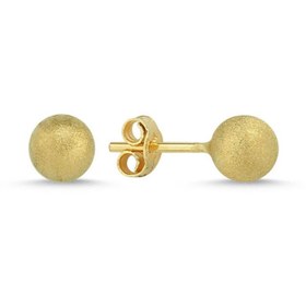 Resim Sembol Gold Altın Top Küpe Simli 14k Gold 7,0 Mm 