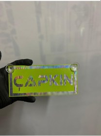 Resim Yeşil Renk Üzeri Hologram Çapkın Reis Yazılı Vantuzlu Cam Süsü 