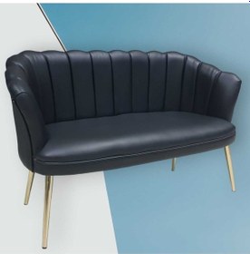 Resim Garden House Siyah Deri Gold Metal Ayaklı Papatya Ofis Koltuk Takımı Misafir Koltuğu Berjer Çok Renkli 