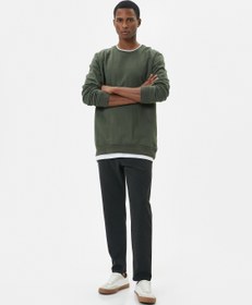 Resim Beli Bağcıklı Pantolon Slim Fit Cep Detaylı Katlı Paça 