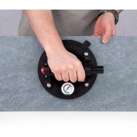 Resim SHİJİNG Shijing Basınç Göstergeli Havalı Pompalı Vantuz 200 mm 140 kg. Kapasiteli 