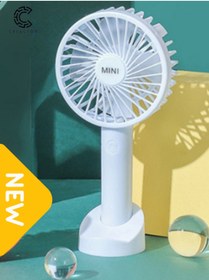 Resim CREACTOR Şarjlı Mini El Fanı Masa Fanı Soğutucu Pervane Taşınabilir Şarj Edilebilir Pratik Mini Vantilatör 02 