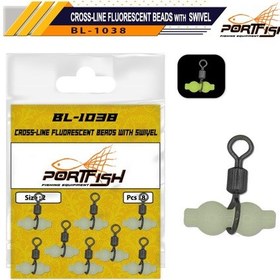 Resim Portfish Bl-1038 Üçlü Fosforlu Gezer Fırdöndü (439850849) 