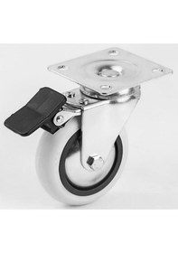 Resim Mey İthalat Hts 353 75x25 Mm Frenli Tablalı Teker Çok Renkli 
