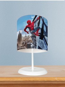 Resim Mekta Home Bebek Ve Çocuk Odası Spider-man Desenli Abajur 