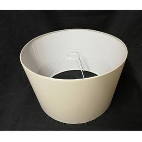 Resim Allians Kumaş Lambader Şapkası, Büyük Abajur Şapkası, 40 cm Çap, Şık ve Modern 