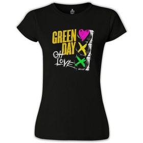 Resim Green Day - Oh Love Siyah Bayan Tshirt 