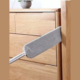 Resim Temizleme Mopu Mikrofiber Başlıklı Girintili Yüzey Dip Köşe Temizleme Toz Alma Raf Temizleme Mopu Toz Alma Fırçası ( + 1 Yedekli ) 