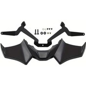 Resim Dream011 Siyah Mt-07 Sp 2021-2023 Spor Motor Ön Spoileri - Karbon Desenli Abs Kanat 