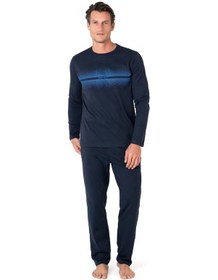 Resim Pierre Cardin Erkek Uzun Kollu Bisiklet Yaka Pijama Takım 6102-lacivert-xl Çok Renkli 