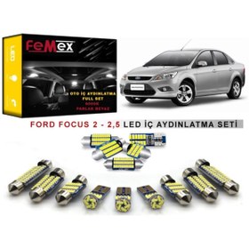 Resim FEMEX Ford Focus 2 -2,5 Led Iç Aydınlatma Ampul Seti Parlak Beyaz 