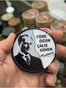 Resim KOMANDO PAZARI 3 BOYUTLU (3D) ATATÜRK TEMALI ARKASI CIRTLI ARMA PATCH (PEÇ) 
