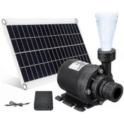Resim Su Çeşmesi İçin Düşük Gürültülü Güneş Enerjisi Pompası 50w 800l/h Dc12v 
