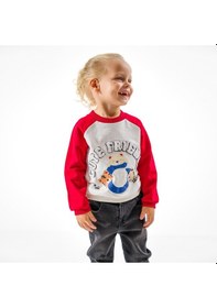 Resim Overdo Kids Erkek Çocuk Uzun Kollu Sweatshirt Kırmızı 