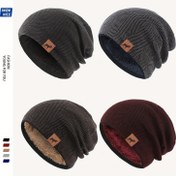 Resim Noel Temalı Kış Şapkası Kalın Polar Astarlı Ren Geyiği Etiket Süslemeli Erkek ve Bayanlar için Dış Mekanda Ağır Sıcak Bere Bol Rahat Skull Cap Kayak Bisiklet Tatil Balık Av Orta Esneklik - Ilık Konforlu - Unisex - Aile & Arkadaşlara Harika Hediye, Baskılısız Kenarsız Kış Şapkası, Bahar Şapka Kadın, Şapkalarda kadın İnceleme 