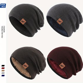 Resim Noel Temalı Kış Şapkası Kalın Polar Astarlı Ren Geyiği Etiket Süslemeli Erkek ve Bayanlar için Dış Mekanda Ağır Sıcak Bere Bol Rahat Skull Cap Kayak Bisiklet Tatil Balık Av Orta Esneklik - Ilık Konforlu - Unisex - Aile & Arkadaşlara Harika Hediye, Baskılısız Kenarsız Kış Şapkası, Bahar Şapka Kadın, Şapkalarda kadın İnceleme 
