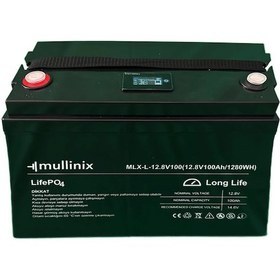Resim Mullinix 12v 100ah 6000 Döngü Lifepo4 Lityum Akü 
