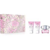 Resim Versace Bright Crystal EDT Set (50ML Parfüm+50ML duş Jeli+50ML Vücut Losyonu) 