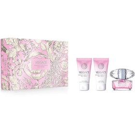 Resim Versace Bright Crystal EDT Set (50ML Parfüm+50ML duş Jeli+50ML Vücut Losyonu) 