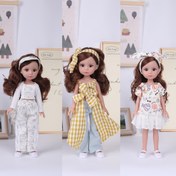 Resim AKODEERD 34cm Prenses Bebek, Kahverengi Saç ve Gözler, Yumuşak Vinil Cilt - Şık Kıyafetler & Başlık Dahil - Kızlar & Bebek Koleksiyoncuları İçin İdeal Noel Hediyesi, AKODEERD 