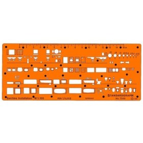 Resim Standardgraph Şablon Tesisat Şablonu 1/100 No:7349 