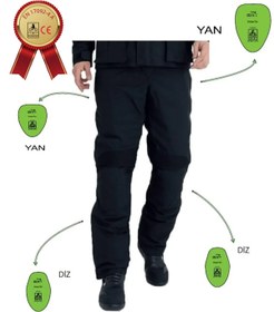 Resim YAREN TEKSTİL Ce Belgeli Impactec Korumalı Kışlık Motorcu Pantolonu 