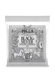 Resim Hype Store Ernesto Palla Siyah Gümüş Klasik Gitar Telleri Naylon 