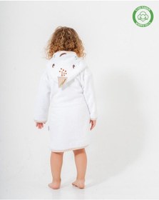 Resim Balinalı Bornoz Beyaz-bej Beyaz - Bej 