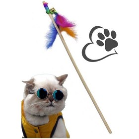 Resim Kedi Oyun Oltası Tüylü Zilli 