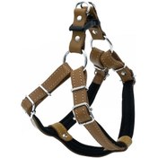 Resim Doggie Konforlu Deri El Yapımı Ronin Model Köpek Göğüs Tasması 2 x 45-55 CM Camel Kahverengi 