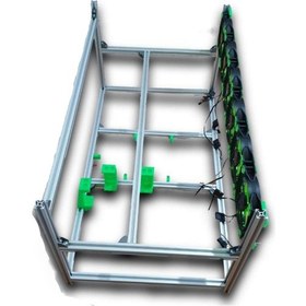 Resim ErcRig 15 GPU Sigma Profil Fansız Mining Rig Kasası 