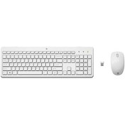 Resim Hp 230 3l1f0a İngilizce Kablosuz Klavye Mouse Set Beyaz Lazer 