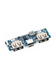 Resim Powerbank Devresi 5v 2.4a Dual Usb Çıkış Type C Micro Usb Giriş Lityum Lion 3.7v 18650 Pil Şarj Mob 