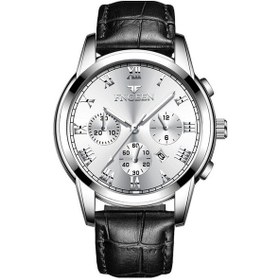 Resim Sones Bınbond B5552 Aydınlık Çok Fonksiyonlu İş Takvimi Kuvars Saat Inter-gold-beyaz 