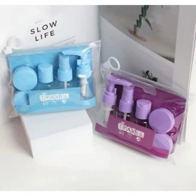 Resim Bucuks Mey Ithalat® 6 Parça Renkli Kapaklı Seyahat Için Boş Şişe Seti 