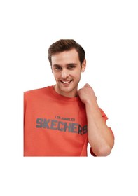 Resim Skechers Erkek Kırmızı T-shirt S241070-600 Kırmızı 